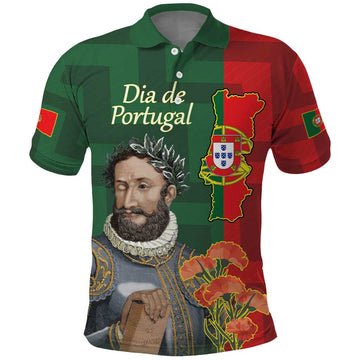 Portugal Day 10th June Polo Shirt Luis de Camoes Dia da Portugal LT17
