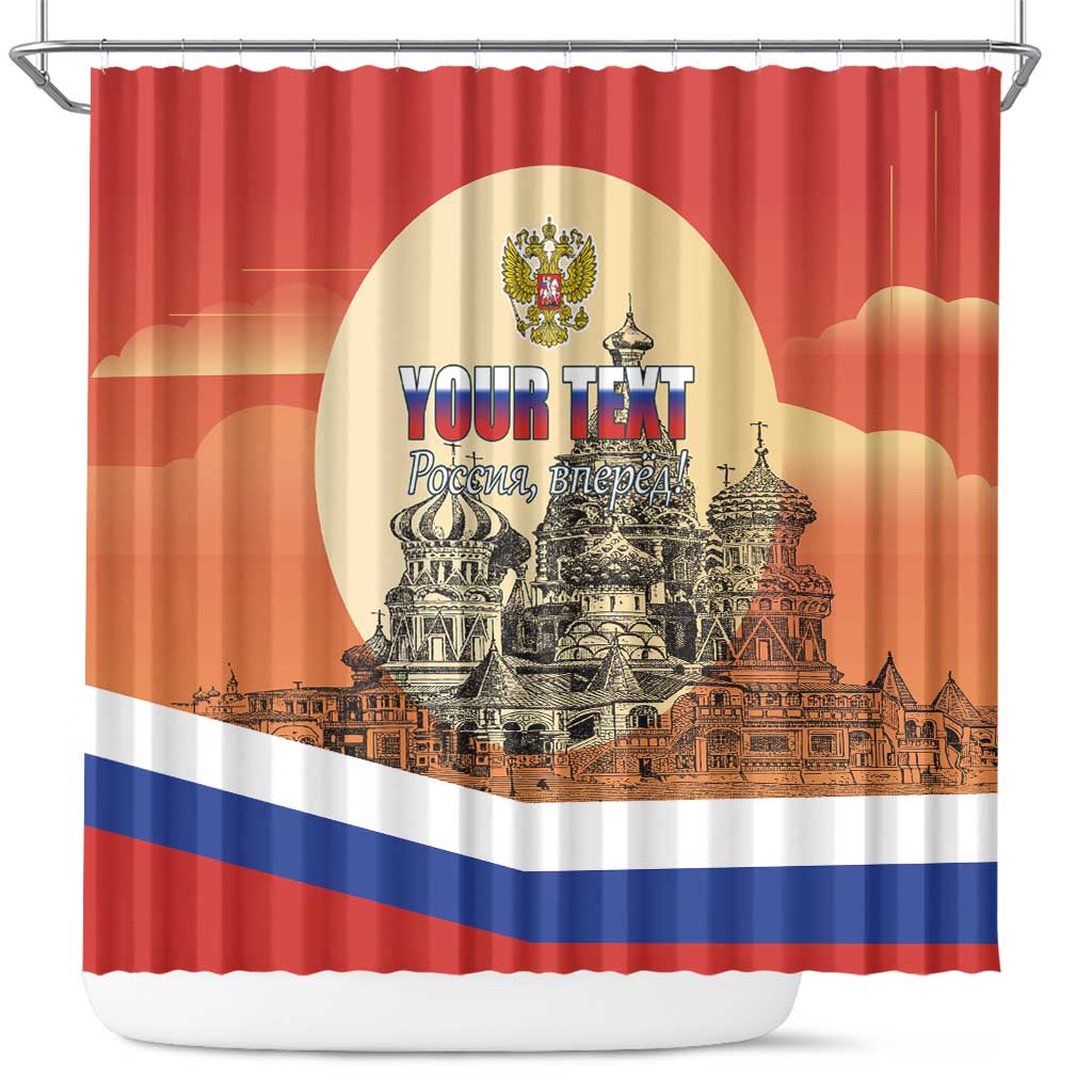 Personalized Russia Day 12th June Shower Curtain Red Square Moscow LT17