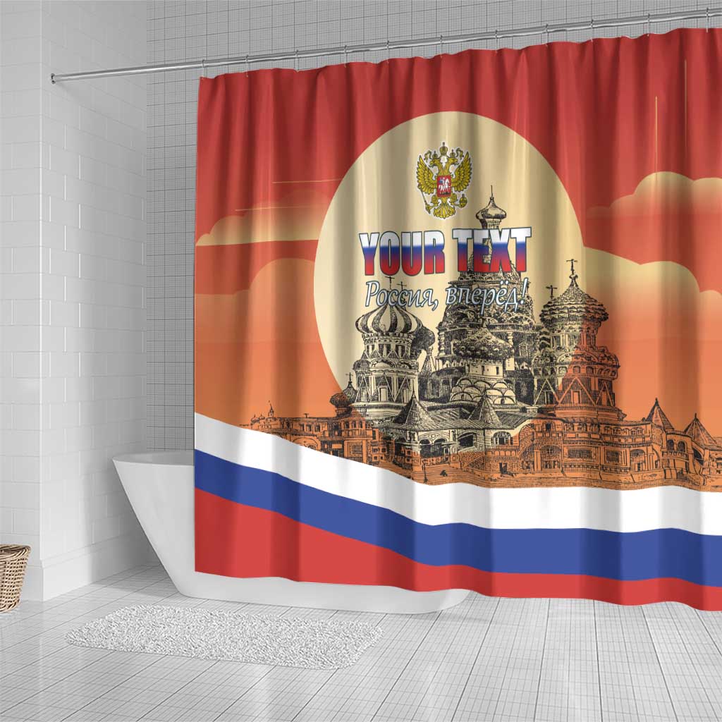 Personalized Russia Day 12th June Shower Curtain Red Square Moscow LT17