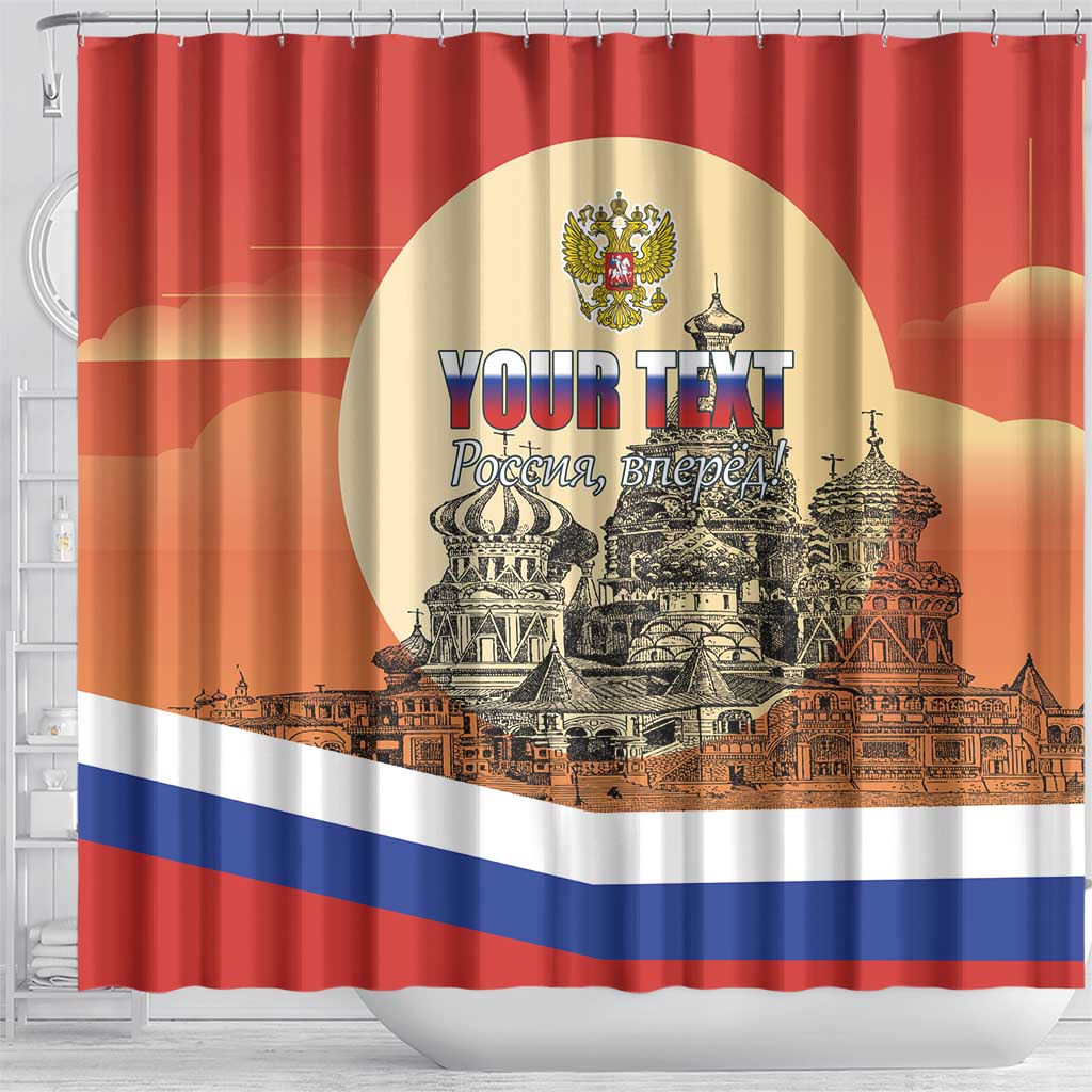 Personalized Russia Day 12th June Shower Curtain Red Square Moscow LT17