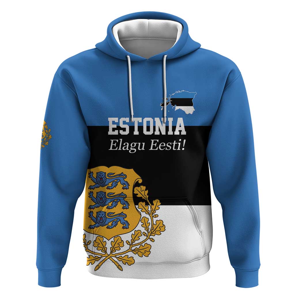 Personalized Estonia Flag Day 4 June Hoodie Elagu Esti! LT17
