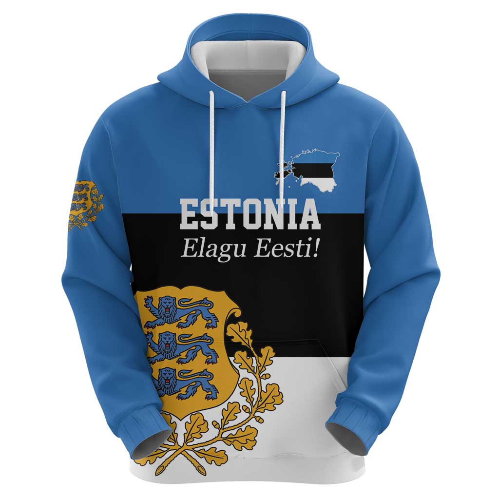Personalized Estonia Flag Day 4 June Hoodie Elagu Esti! LT17