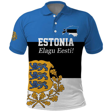 Personalized Estonia Flag Day 4 June Polo Shirt Elagu Esti! LT17