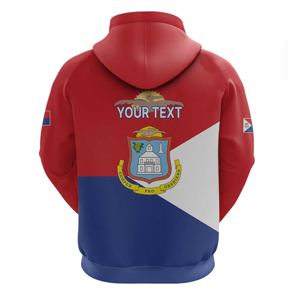 Personalized Sint Maarten Flag day Hoodie Semper progrediens Flag Style LT17