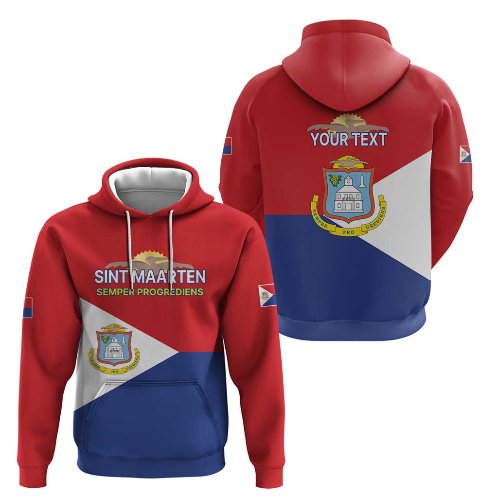 Personalized Sint Maarten Flag day Hoodie Semper progrediens Flag Style LT17