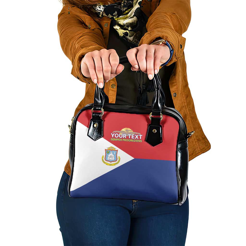 Personalized Sint Maarten Flag day Shoulder Handbag Semper progrediens Flag Style LT17