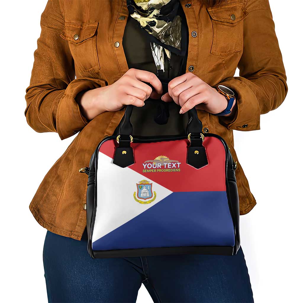 Personalized Sint Maarten Flag day Shoulder Handbag Semper progrediens Flag Style LT17