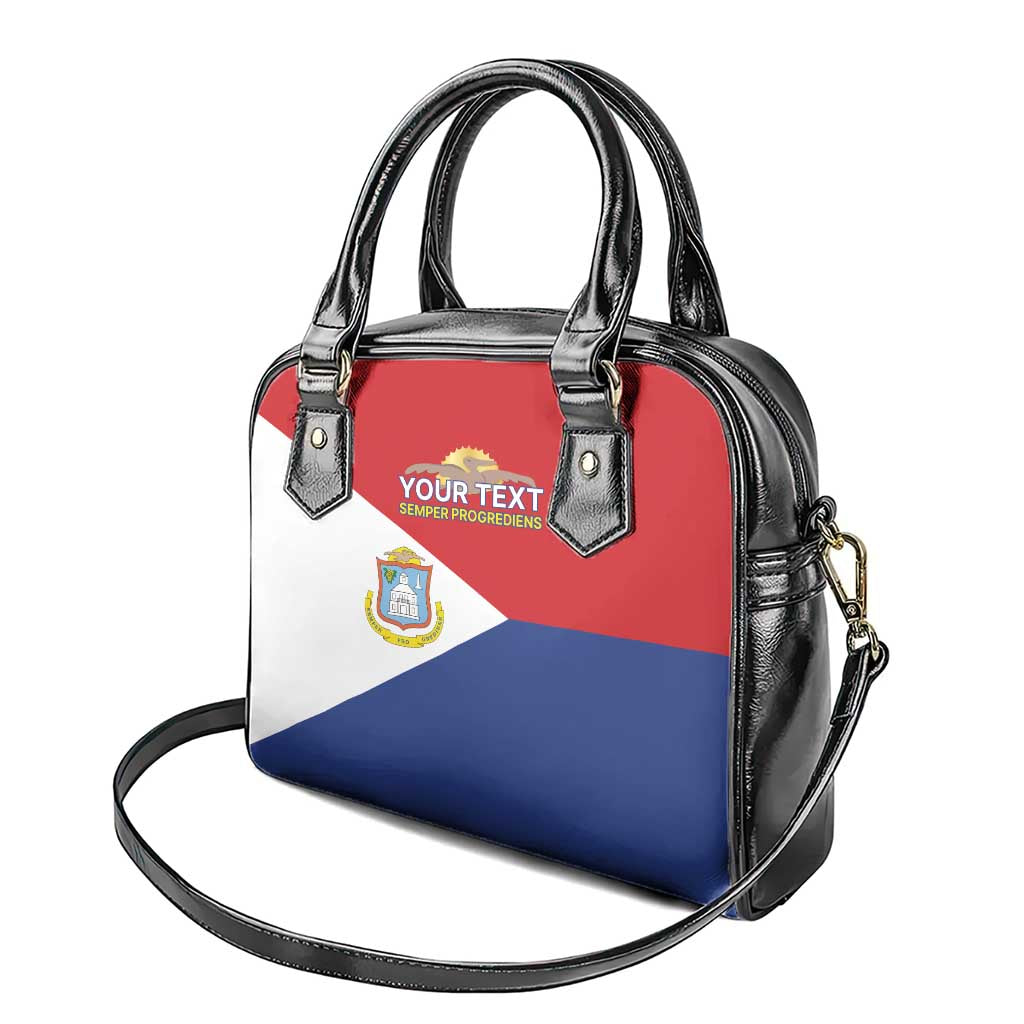 Personalized Sint Maarten Flag day Shoulder Handbag Semper progrediens Flag Style LT17