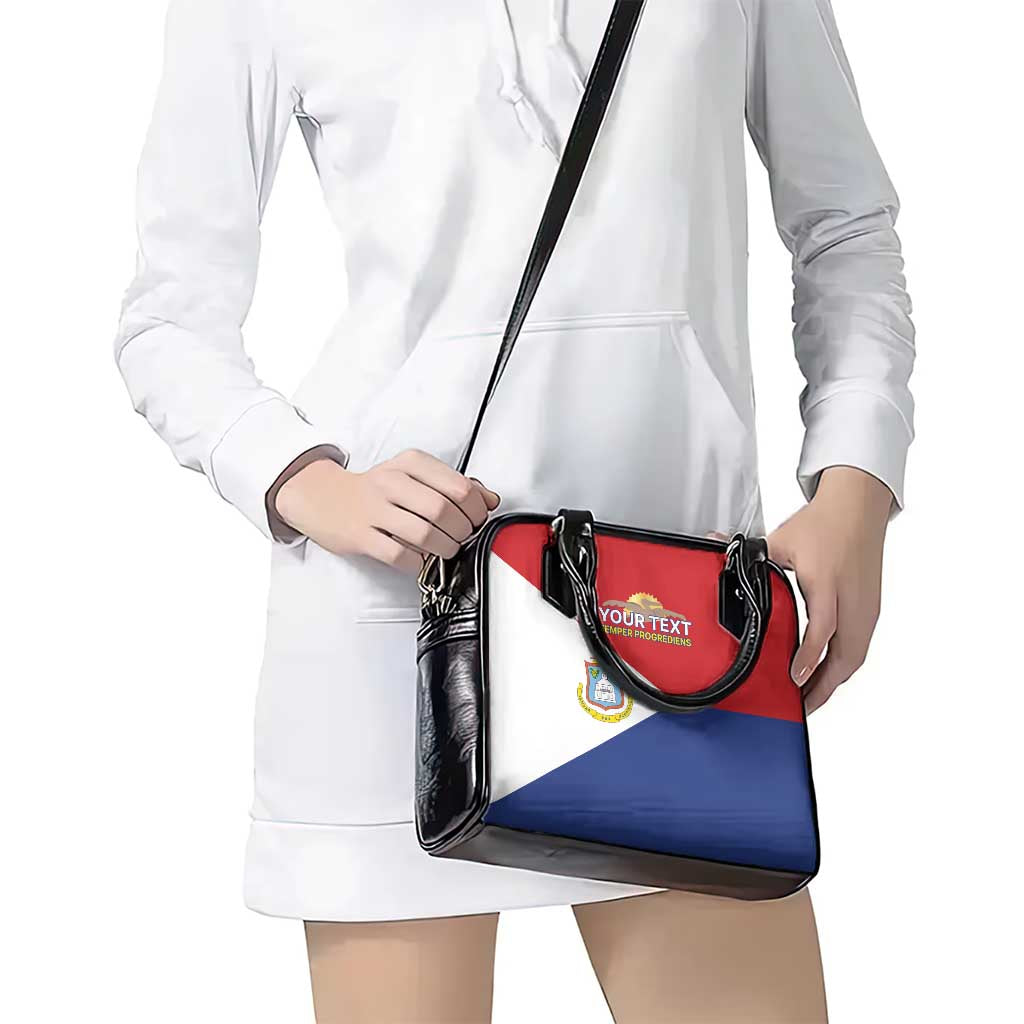 Personalized Sint Maarten Flag day Shoulder Handbag Semper progrediens Flag Style LT17
