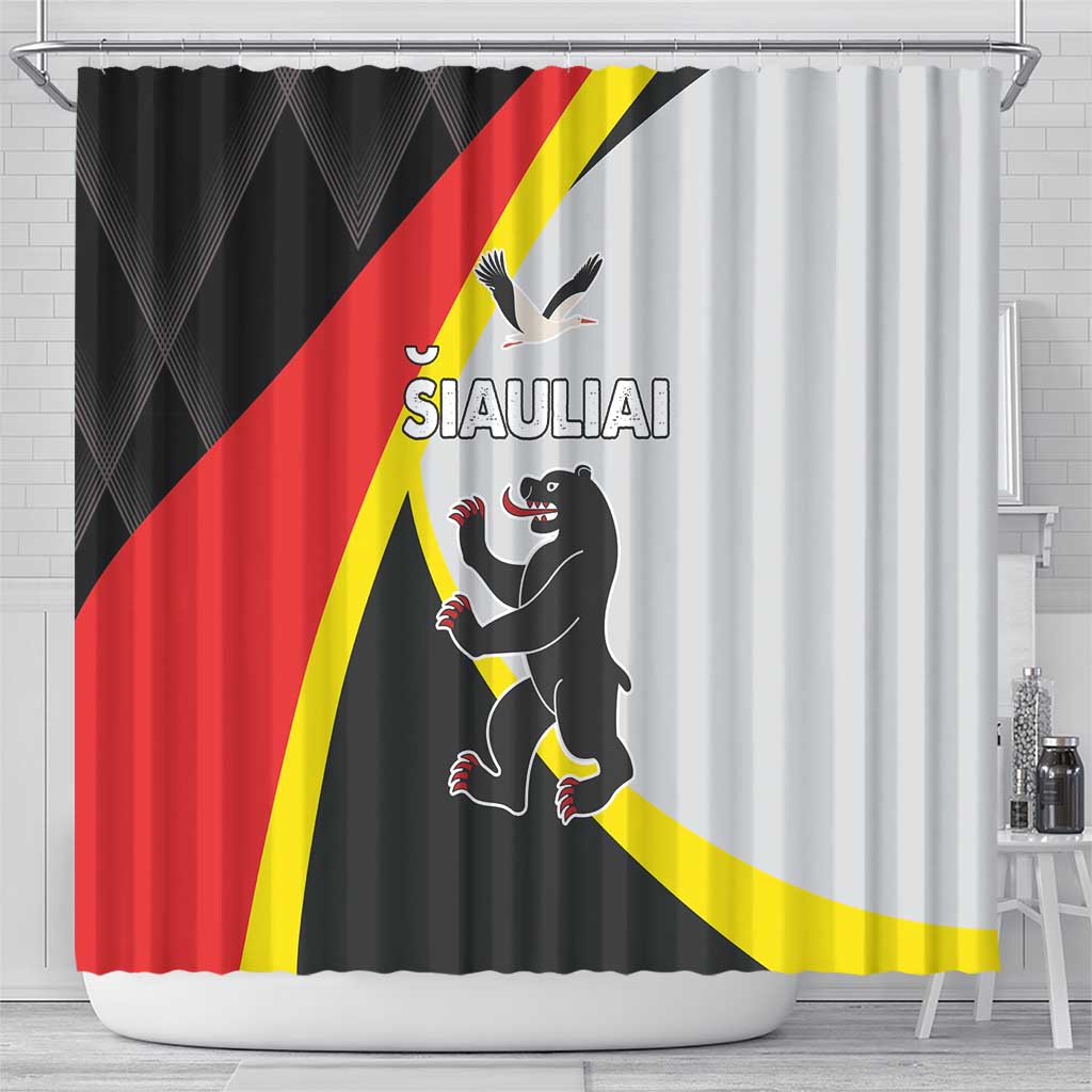 Lithuania Siauliai County Shower Curtain Siauliu Apskritis LT17