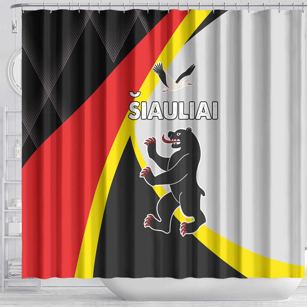 Lithuania Siauliai County Shower Curtain Siauliu Apskritis LT17