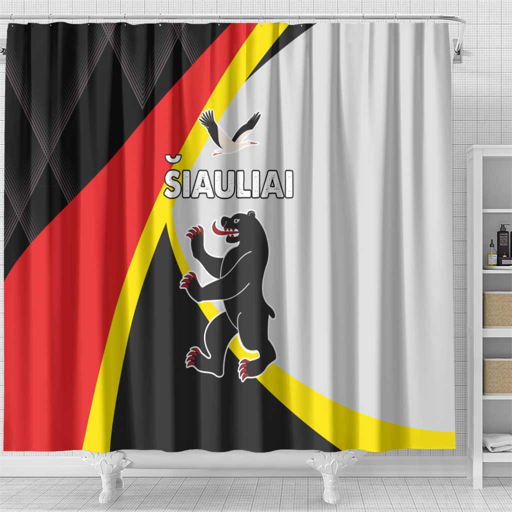 Lithuania Siauliai County Shower Curtain Siauliu Apskritis LT17
