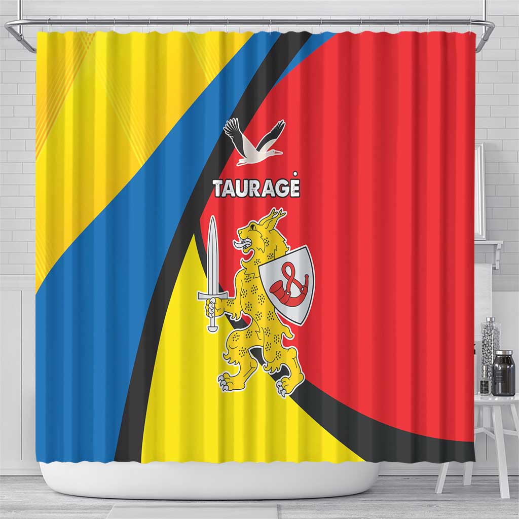 Lithuania Taurage County Shower Curtain Taurages Apskritis LT17