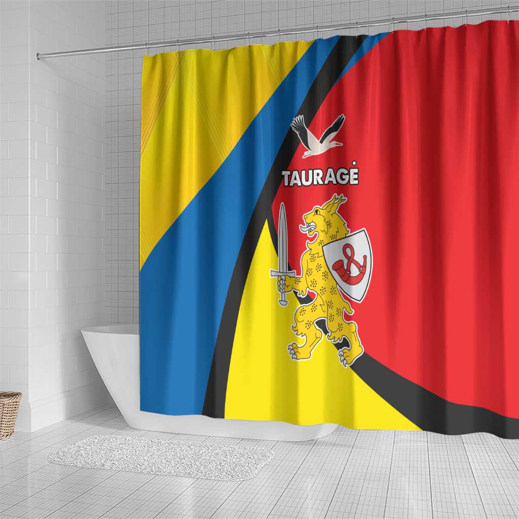 Lithuania Taurage County Shower Curtain Taurages Apskritis LT17