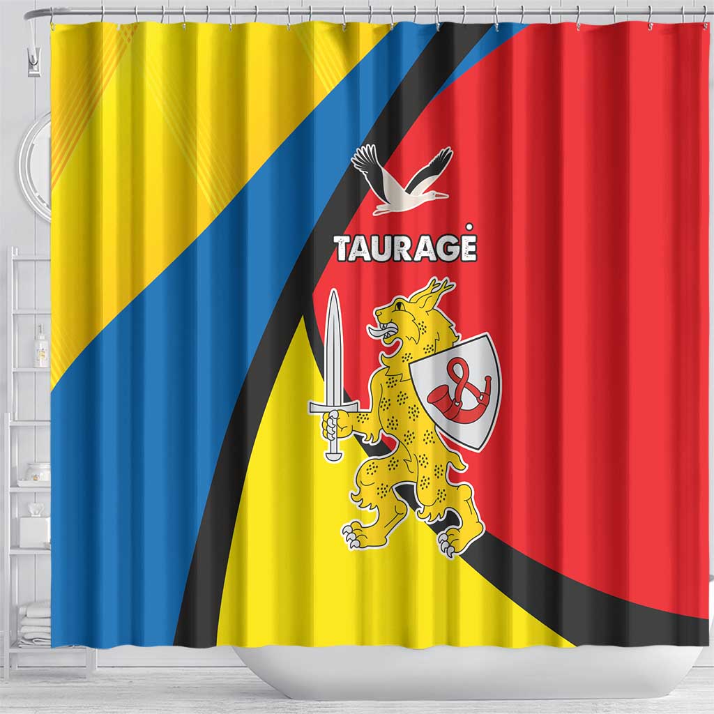 Lithuania Taurage County Shower Curtain Taurages Apskritis LT17