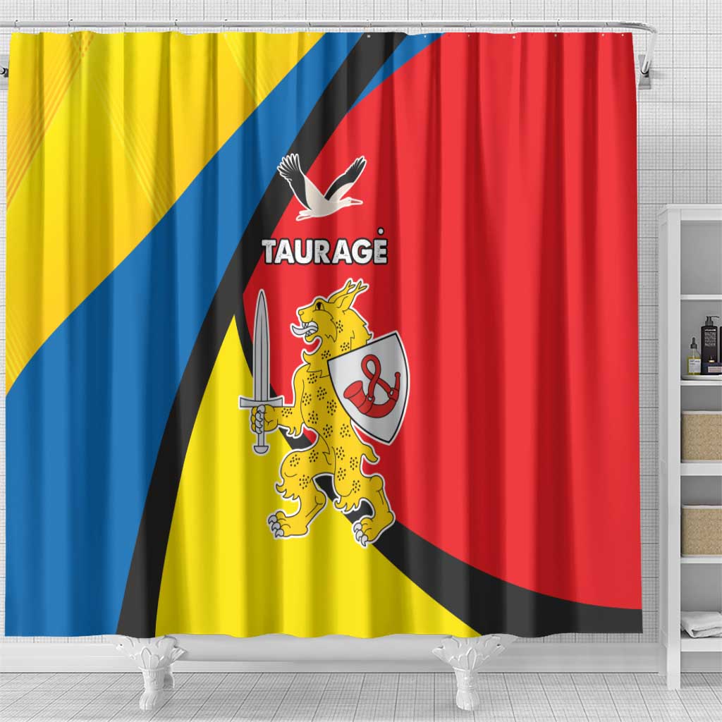 Lithuania Taurage County Shower Curtain Taurages Apskritis LT17