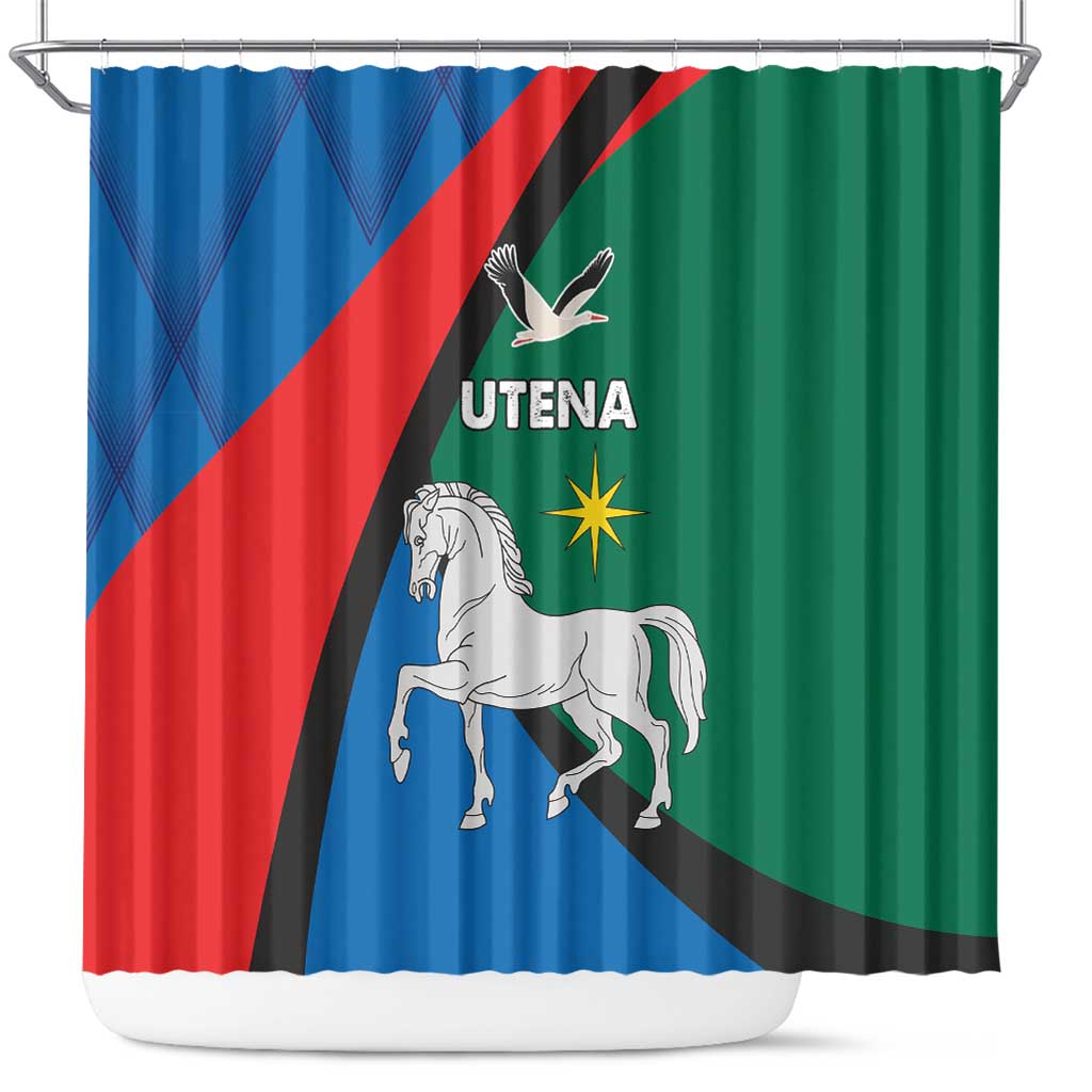 Lithuania Utena County Shower Curtain Utenos Apskritis LT17