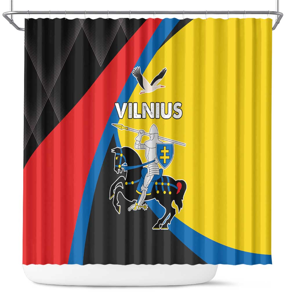 Lithuania Vilnius County Shower Curtain Vilniaus Apskritis LT17
