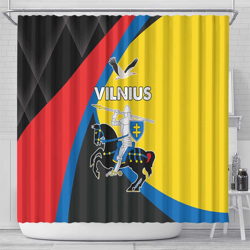 Lithuania Vilnius County Shower Curtain Vilniaus Apskritis LT17