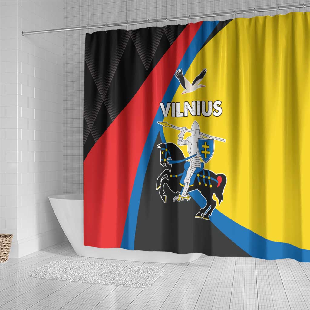 Lithuania Vilnius County Shower Curtain Vilniaus Apskritis LT17