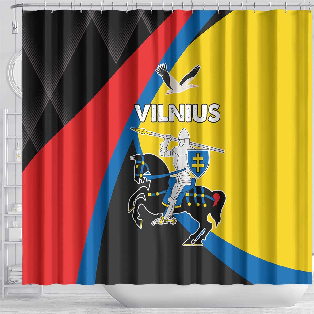 Lithuania Vilnius County Shower Curtain Vilniaus Apskritis LT17
