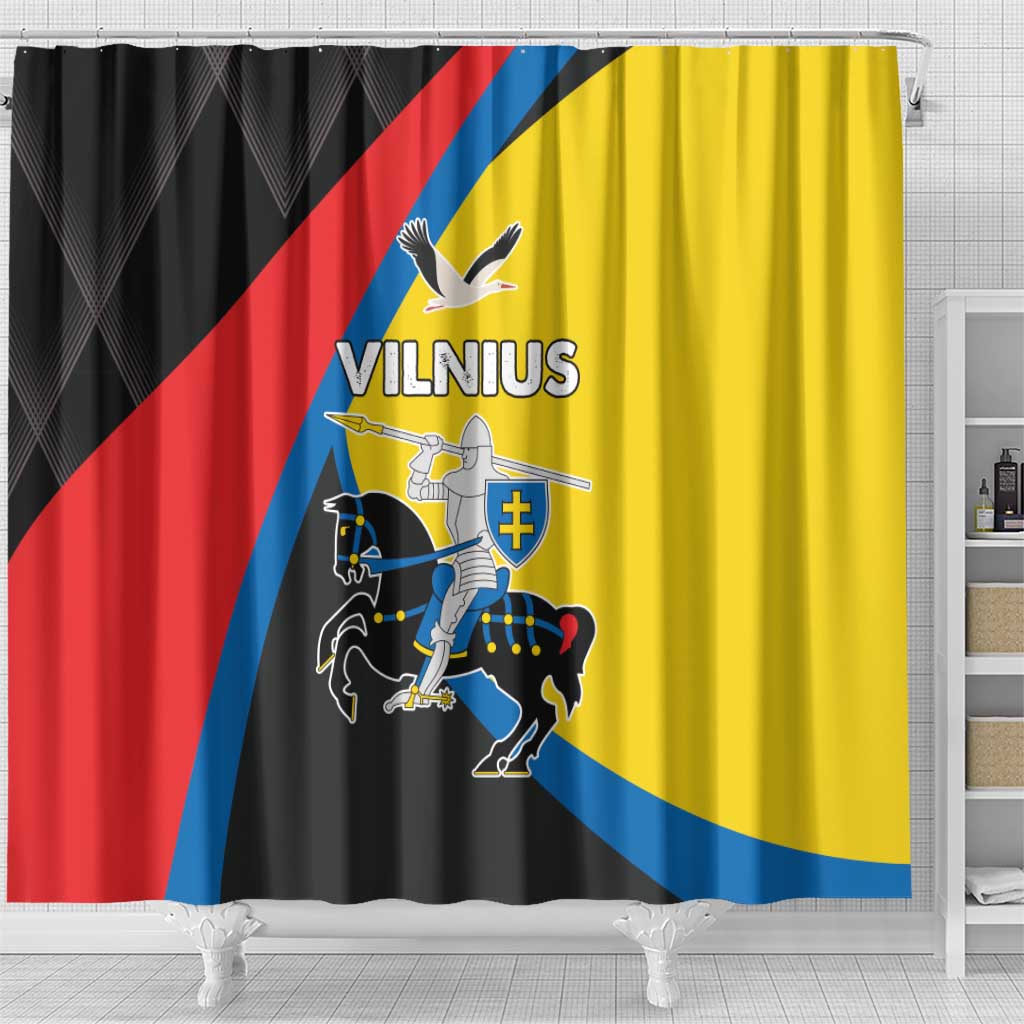Lithuania Vilnius County Shower Curtain Vilniaus Apskritis LT17