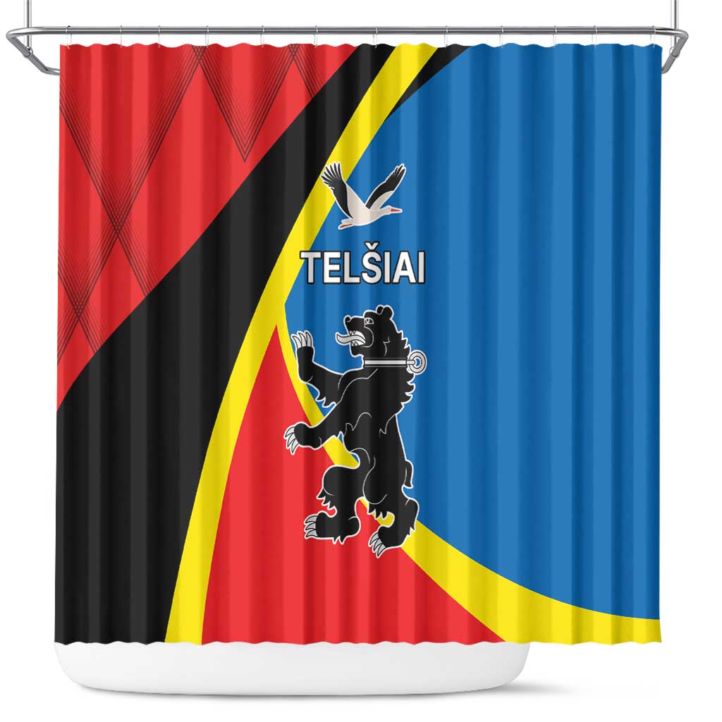 Lithuania Telsiai County Shower Curtain Telsiu Apskritis LT17