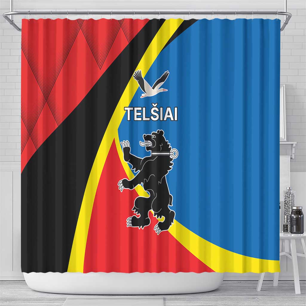 Lithuania Telsiai County Shower Curtain Telsiu Apskritis LT17