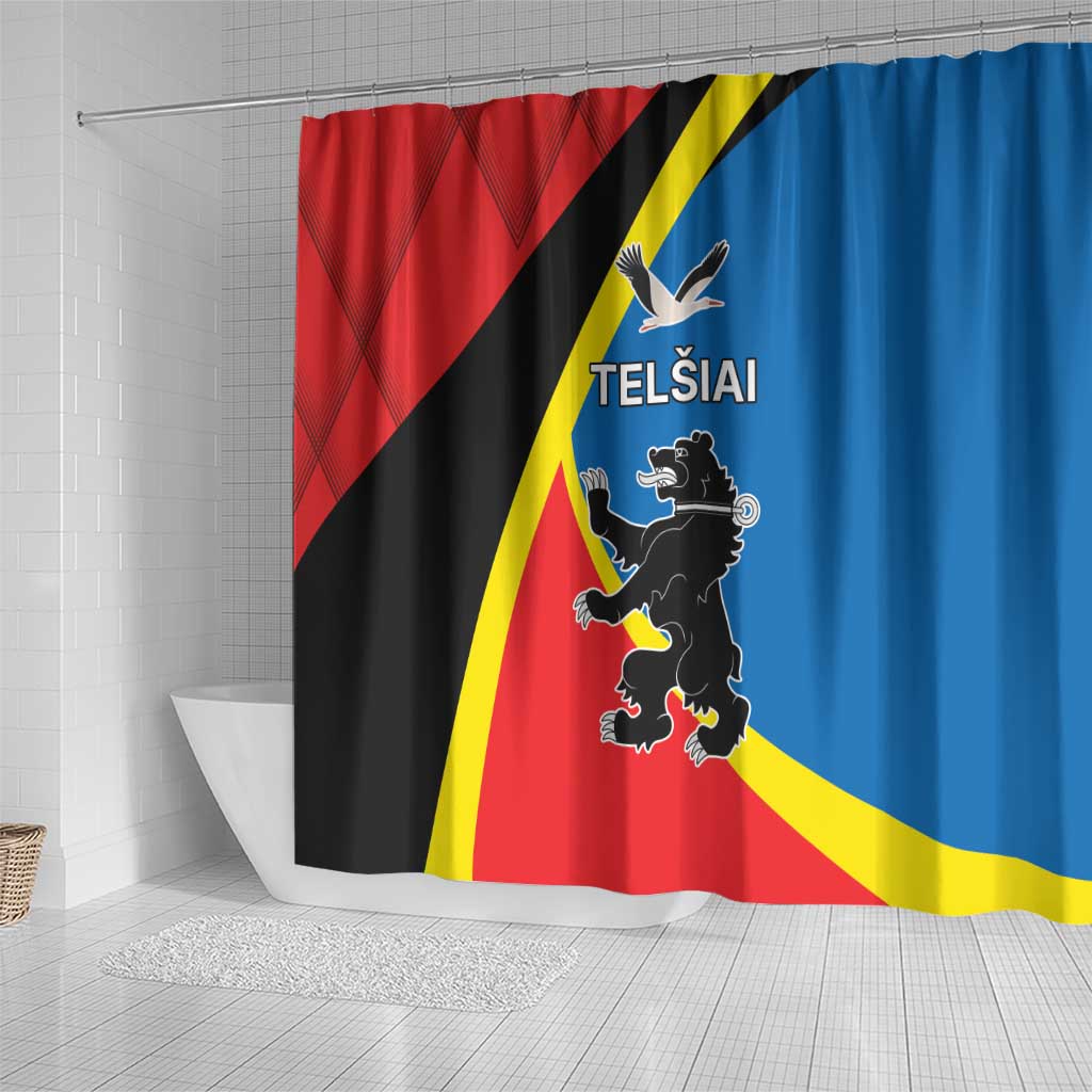 Lithuania Telsiai County Shower Curtain Telsiu Apskritis LT17