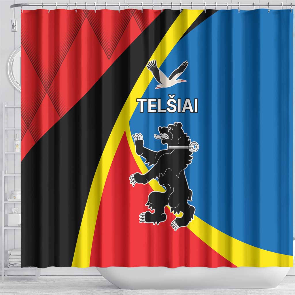 Lithuania Telsiai County Shower Curtain Telsiu Apskritis LT17