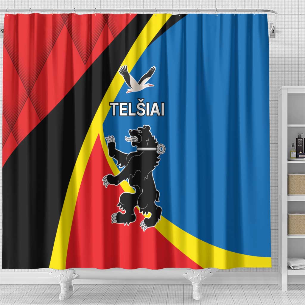 Lithuania Telsiai County Shower Curtain Telsiu Apskritis LT17