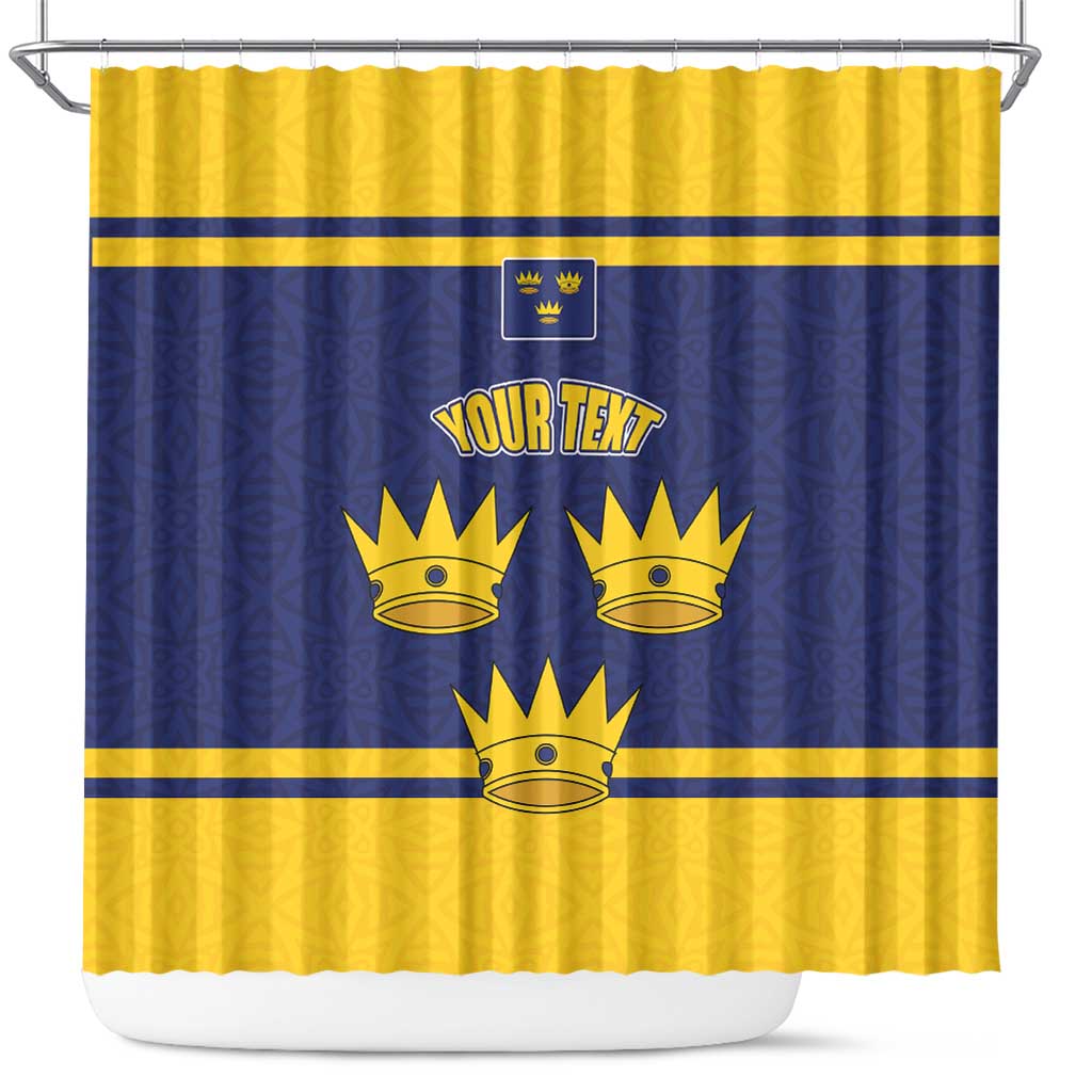 Personalized Ireland Munster Three Gold Crowns Shower Curtain An Mhumhain Flag Three Gold Crowns LT17