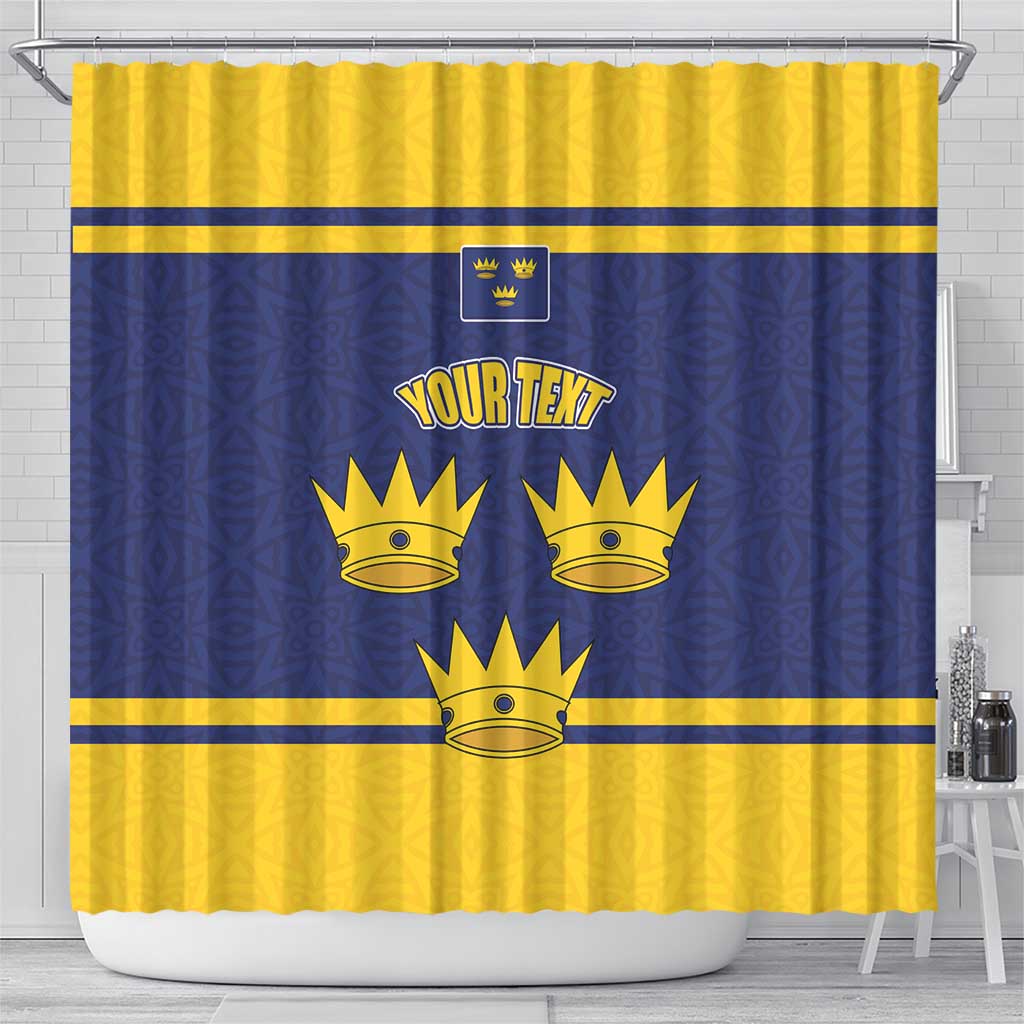 Personalized Ireland Munster Three Gold Crowns Shower Curtain An Mhumhain Flag Three Gold Crowns LT17