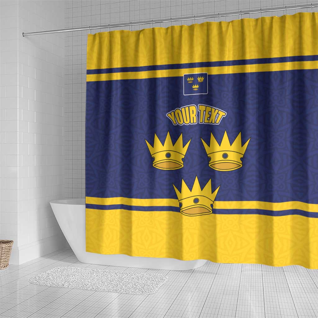 Personalized Ireland Munster Three Gold Crowns Shower Curtain An Mhumhain Flag Three Gold Crowns LT17