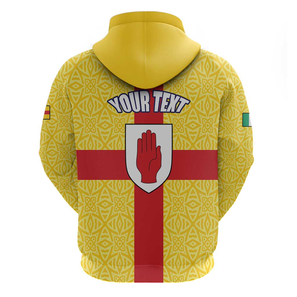 Personalized Ireland Ulster Hoodie Ulaidh Flag With Celtic Patern LT17