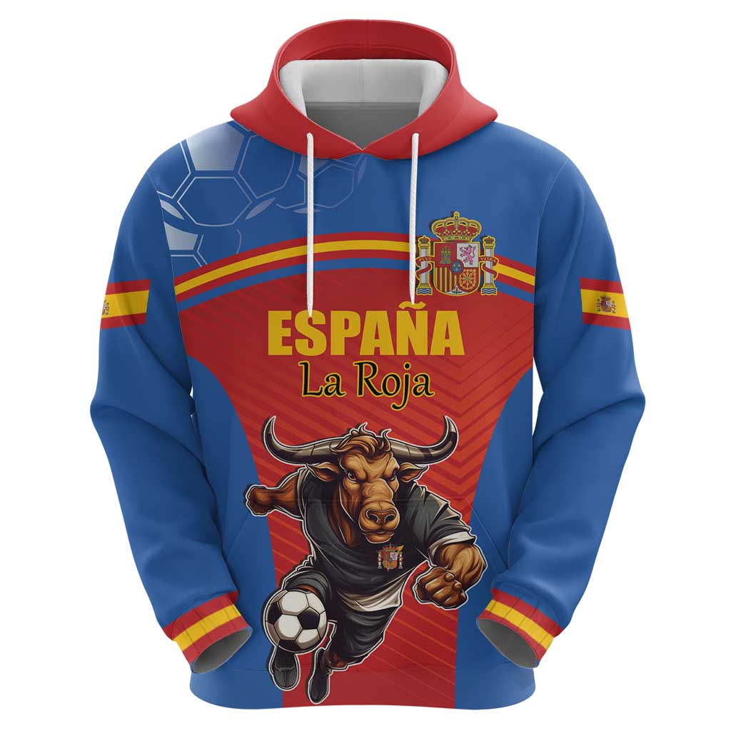 Custom Spain Football Go Champions Hoodie Sporty Style with Bull Mascot LT17