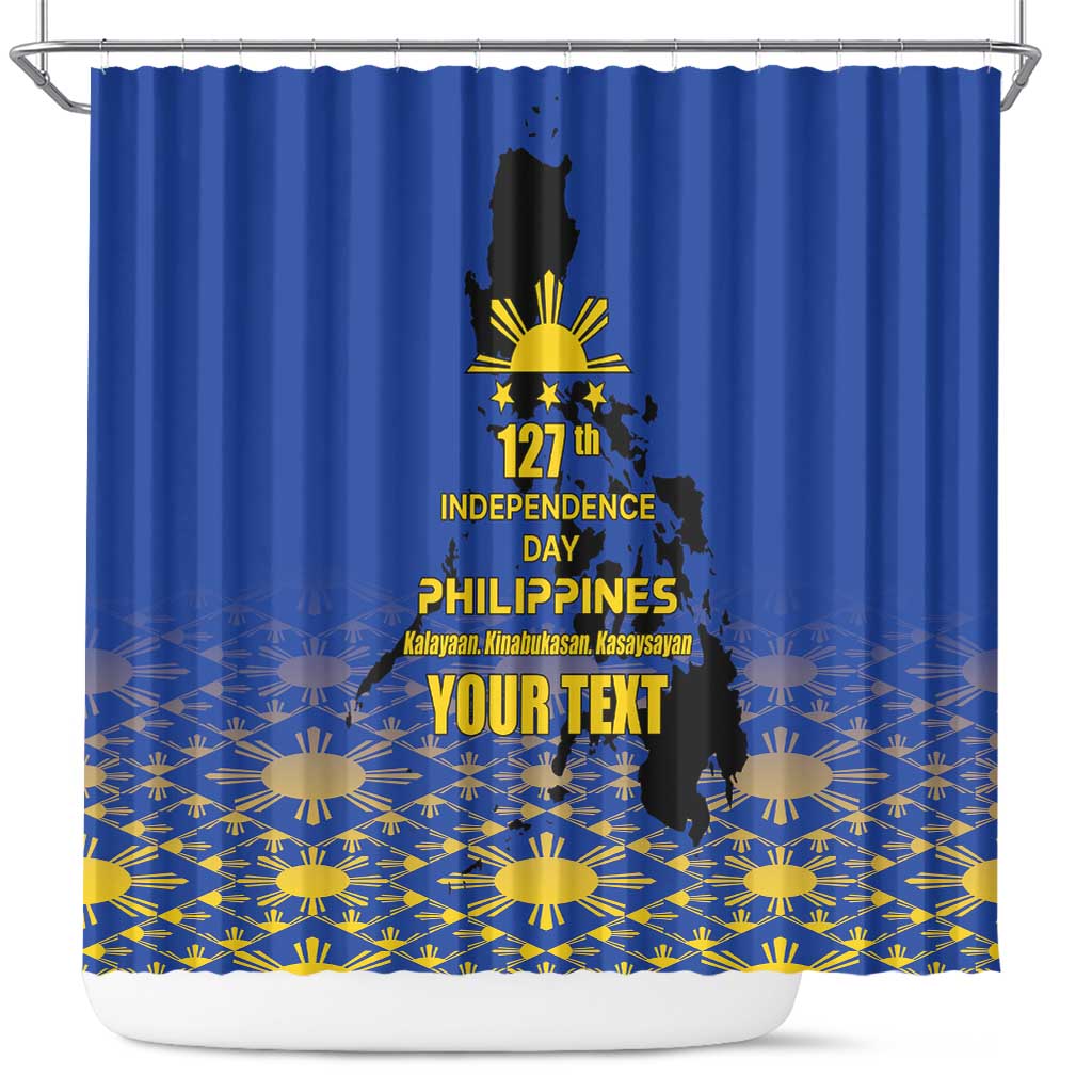 Philippines Independence Day Shower Curtain Kalayaan Kinabukasan Kasaysayan LT17