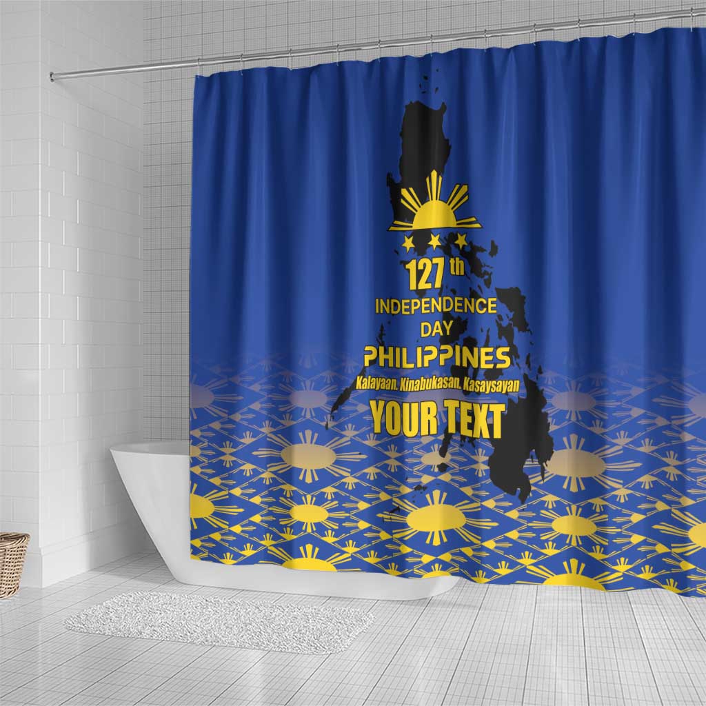 Philippines Independence Day Shower Curtain Kalayaan Kinabukasan Kasaysayan LT17