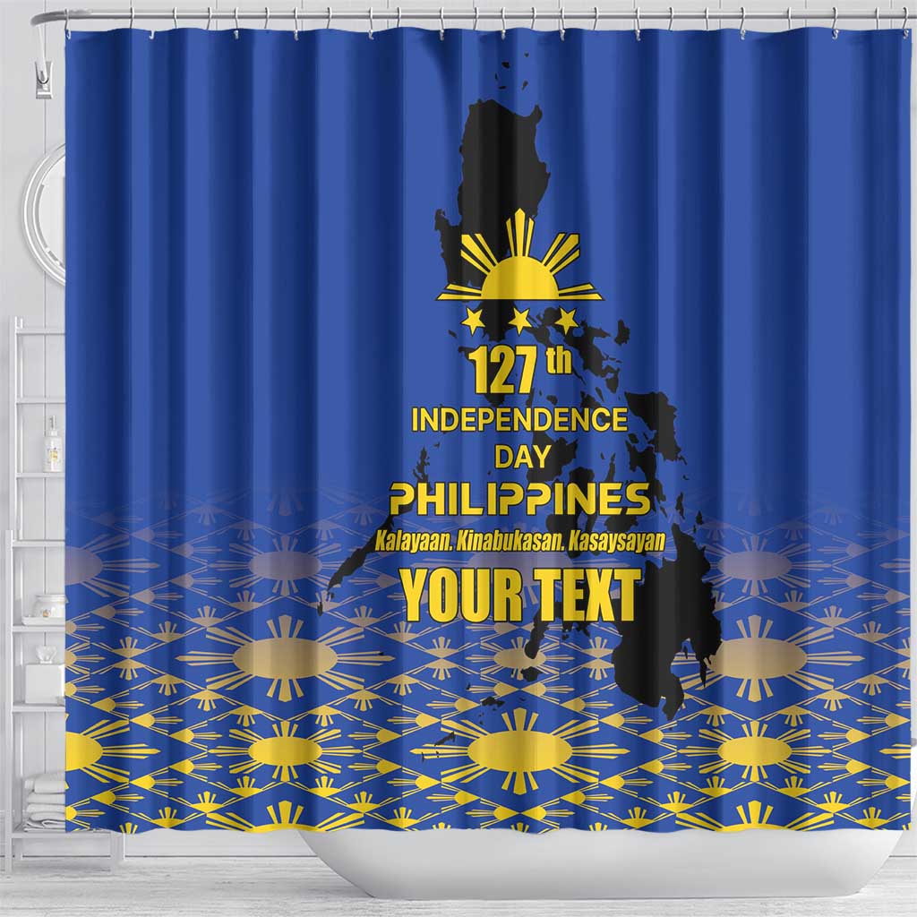 Philippines Independence Day Shower Curtain Kalayaan Kinabukasan Kasaysayan LT17