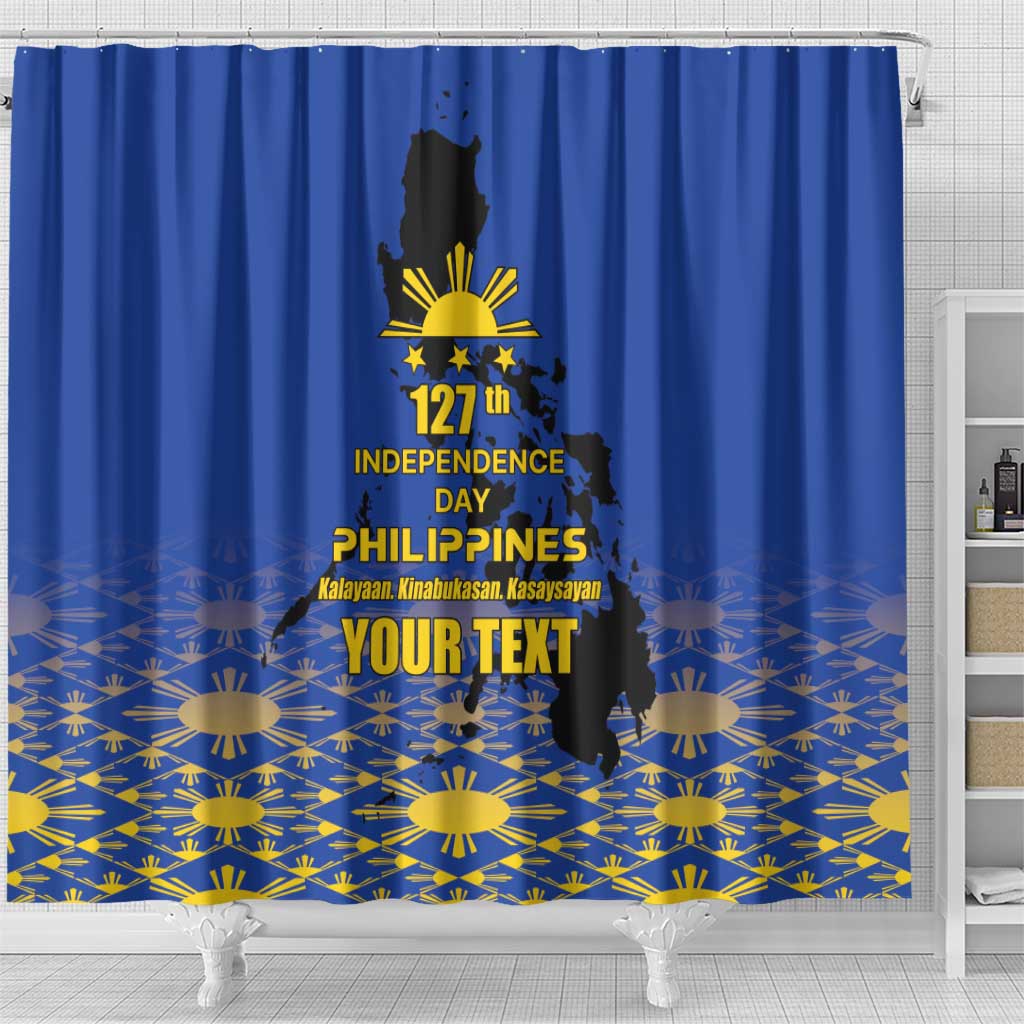 Philippines Independence Day Shower Curtain Kalayaan Kinabukasan Kasaysayan LT17