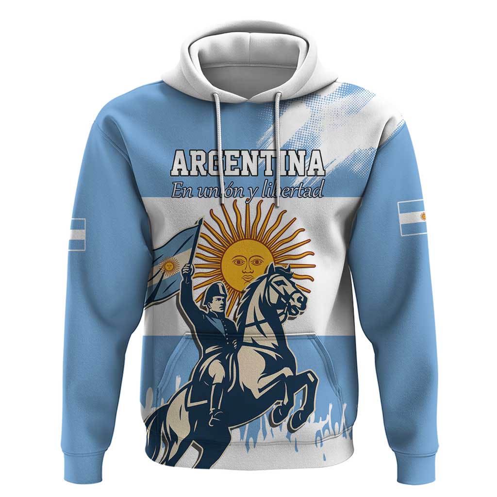 Personalized Argentina Flag Day 20th June Hoodie Manuel Belgrano LT17