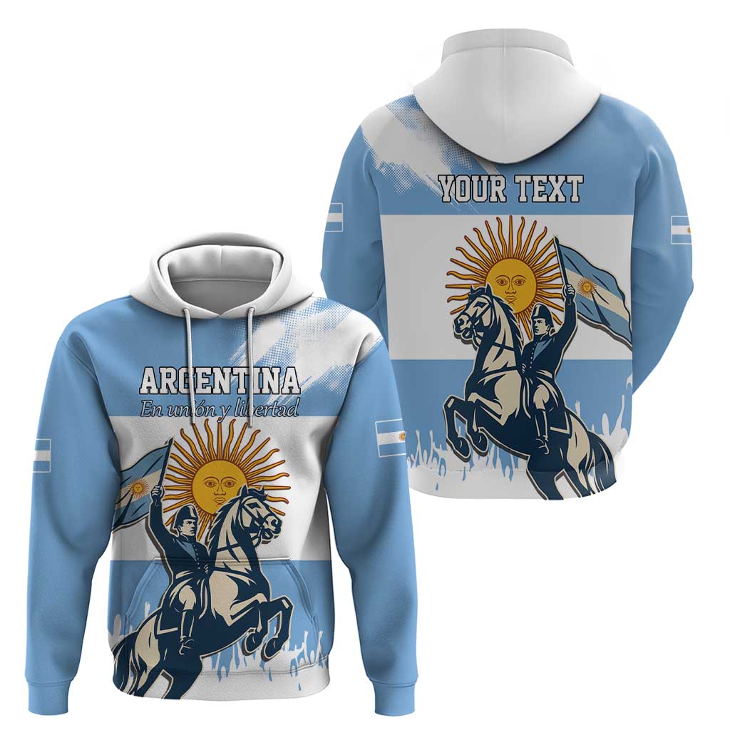 Personalized Argentina Flag Day 20th June Hoodie Manuel Belgrano LT17