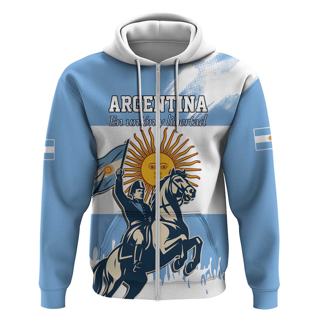 Personalized Argentina Flag Day 20th June Hoodie Manuel Belgrano LT17