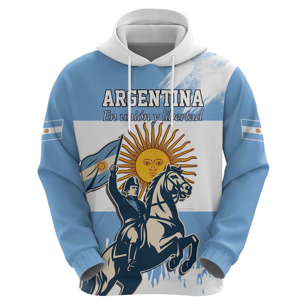 Personalized Argentina Flag Day 20th June Hoodie Manuel Belgrano LT17