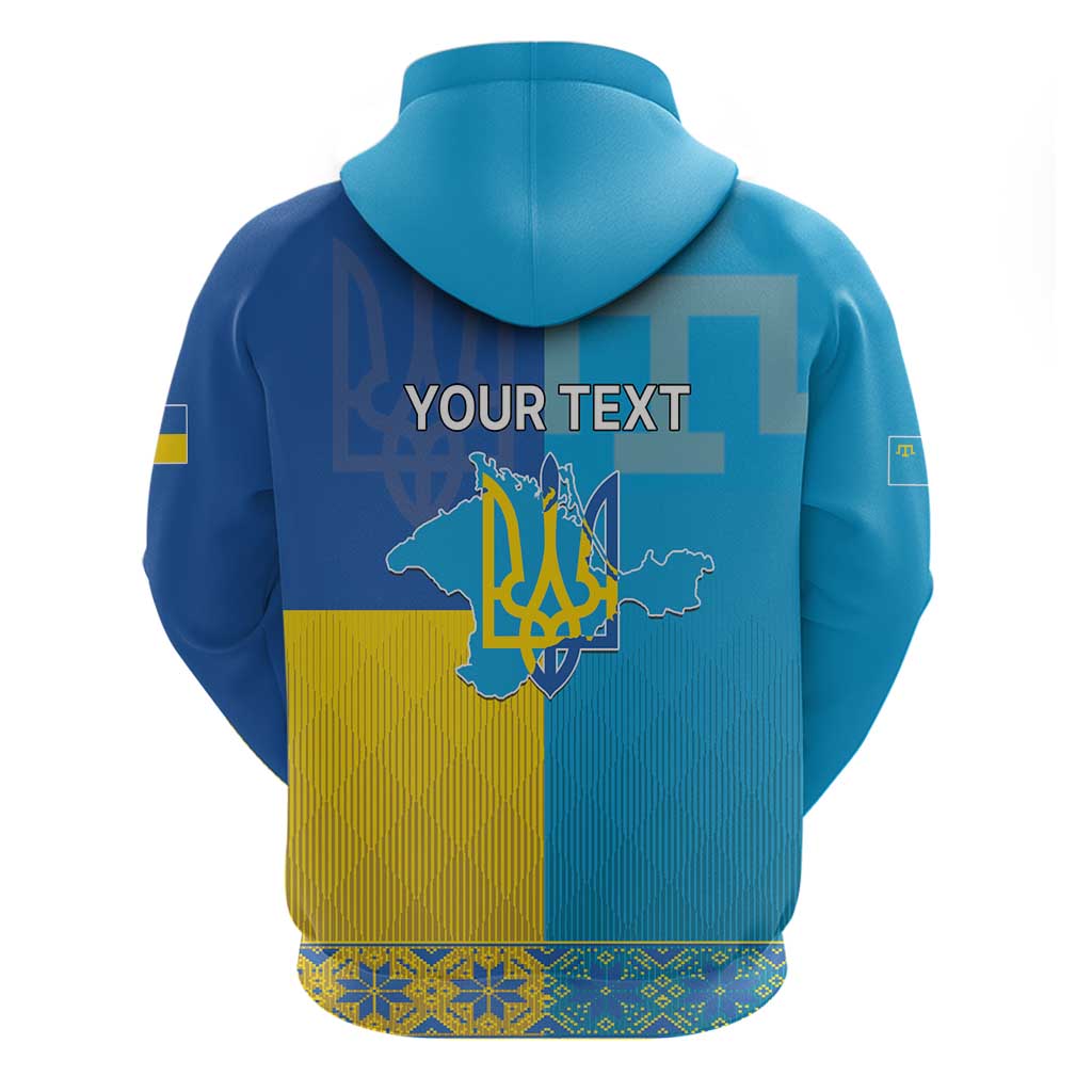 Personalized Crimean Tatar Flag Day Hoodie Ukraine Crimea Map LT17