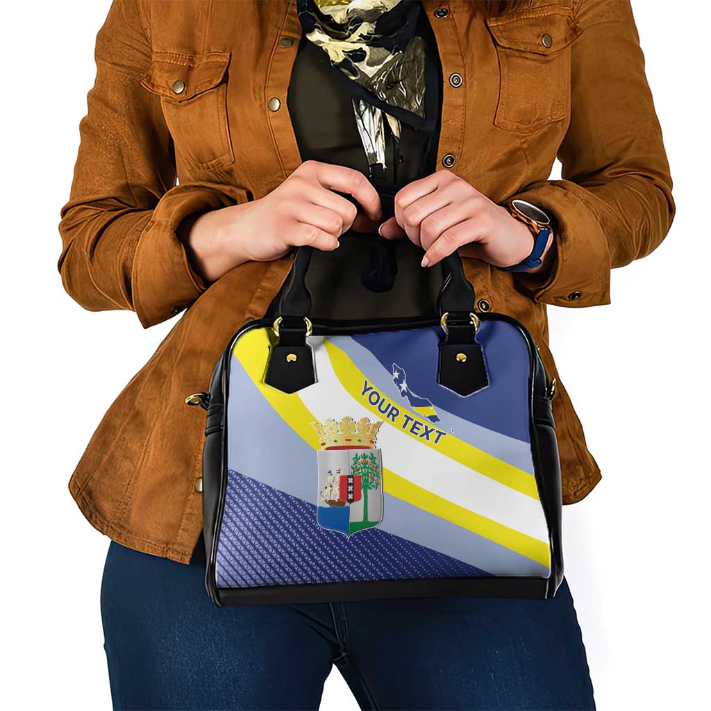 Personalized Curacao Coat of Arms Shoulder Handbag Map Flag Style LT17