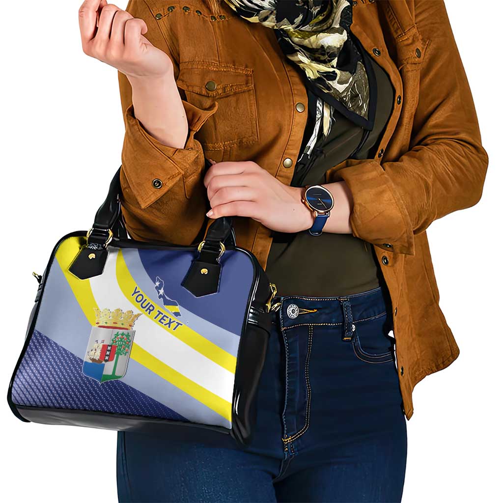 Personalized Curacao Coat of Arms Shoulder Handbag Map Flag Style LT17