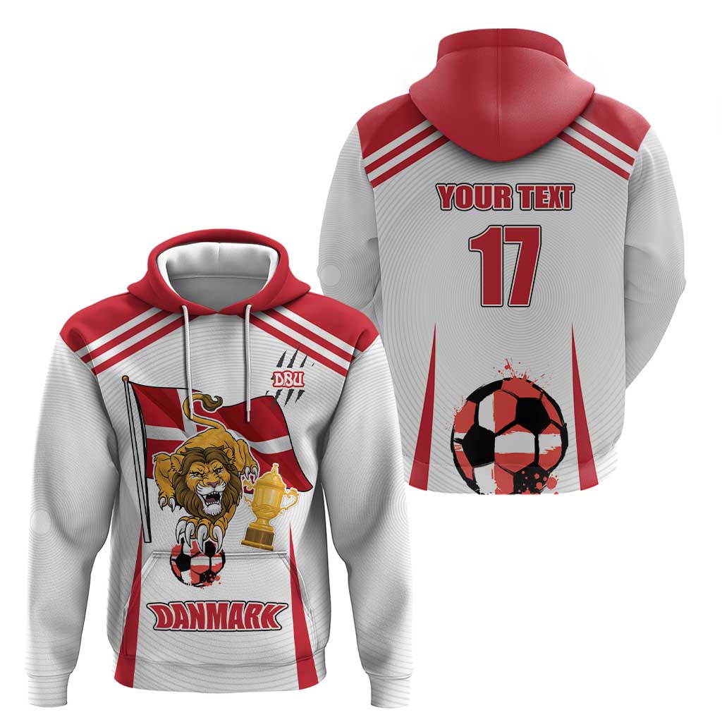 Custom Danmark Football Go Champions Hoodie Denmark Sporty Style LT17