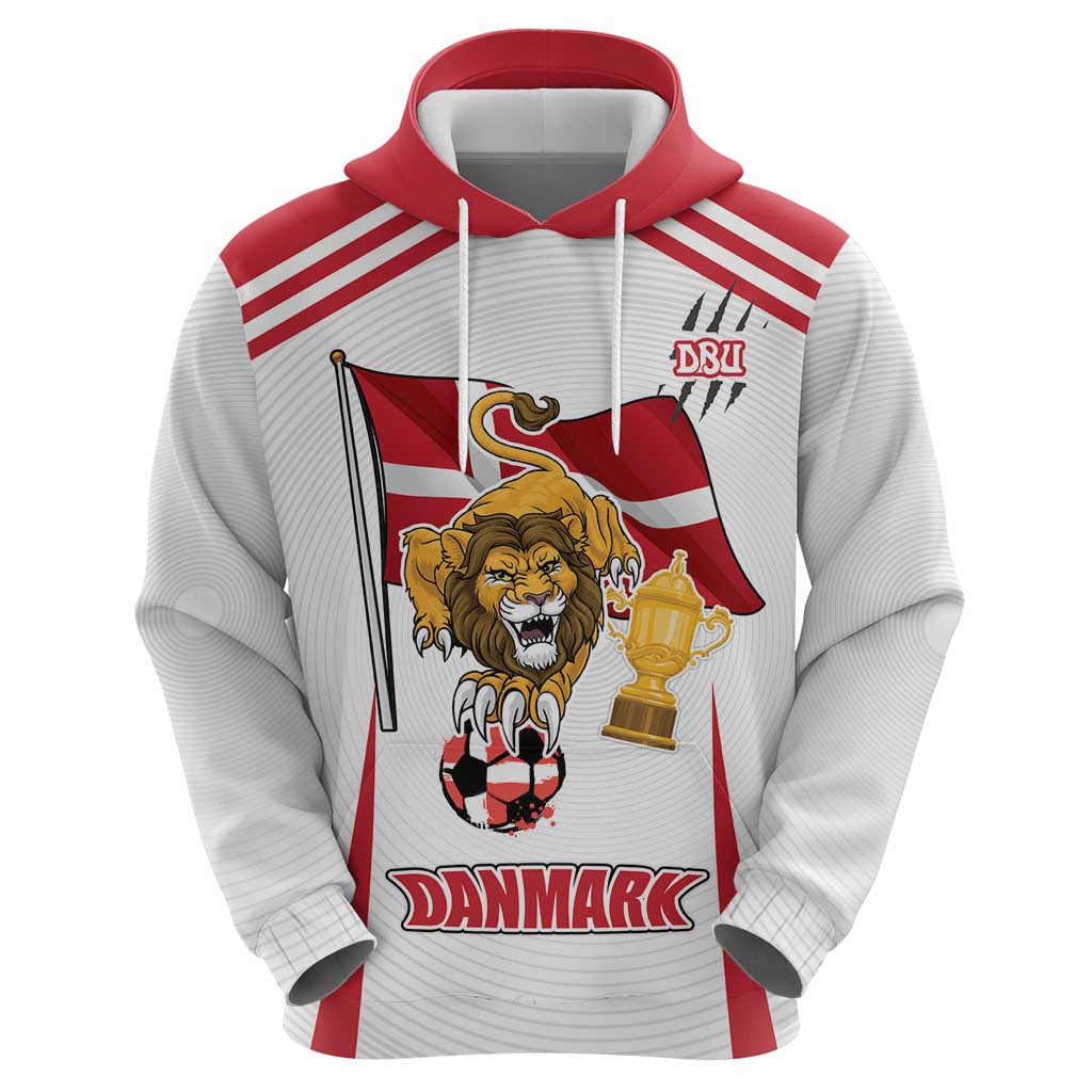 Custom Danmark Football Go Champions Hoodie Denmark Sporty Style LT17