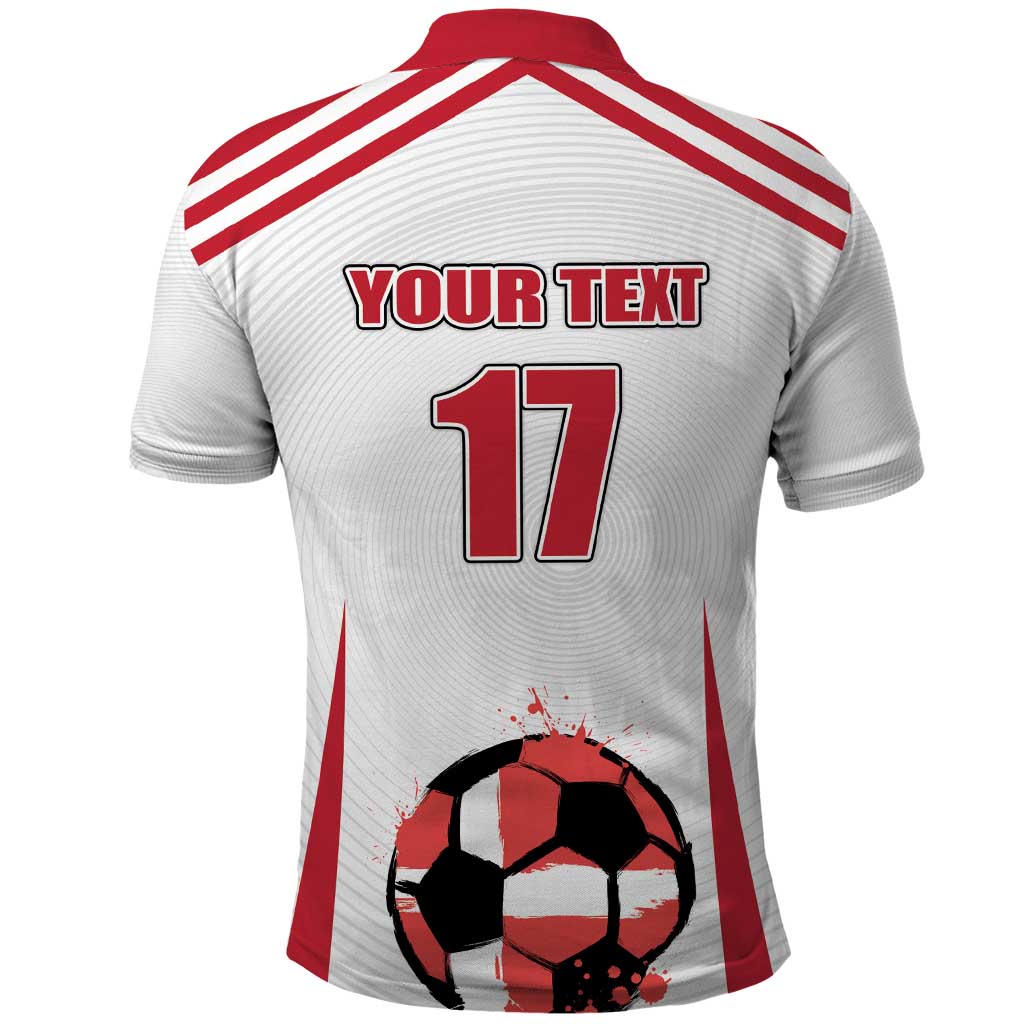Custom Danmark Football Go Champions Polo Shirt Denmark Sporty Style LT17